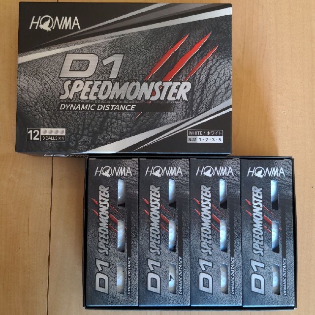 HONMA D1 SPEEDMONSTER ホワイト 2ダース