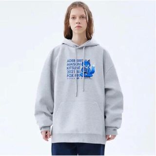 メゾンキツネ アーダーエラー Adererror パーカー 男女兼用 ブラック