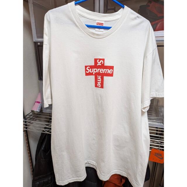 supreme cross box logo メンズ Tシャツ