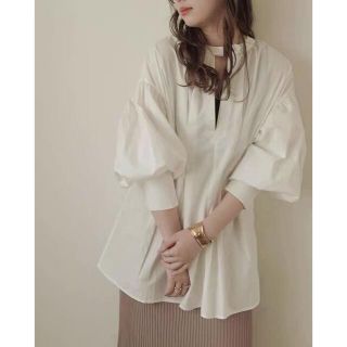 Alumu.  2way waist tuck blouse ブラウス(シャツ/ブラウス(長袖/七分))