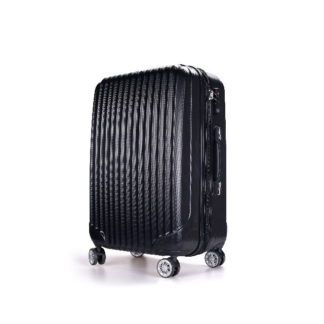 キャリーケース 黒 Lサイズ 大容量 新品 拡張機能付き スーツケース