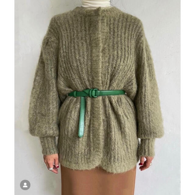 mohair shaggy cardigan