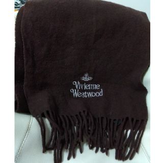 ヴィヴィアンウエストウッド(Vivienne Westwood)のVivienne Westwood　ウールマフラー　ブラウン(マフラー/ショール)