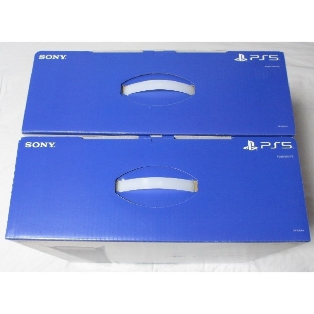PlayStation(プレイステーション)の新品 SONY PlayStation5 CFI-1100A01 2台セット エンタメ/ホビーのゲームソフト/ゲーム機本体(家庭用ゲーム機本体)の商品写真
