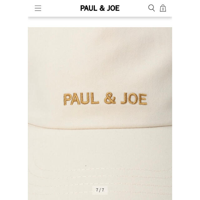 PAUL & JOE(ポールアンドジョー)の【新品未着用タグあり】PAUL & JOE ロゴ刺繍キャップ レディースの帽子(キャップ)の商品写真