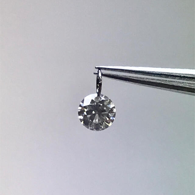 ダイヤモンド レーザーホール ダイヤモンド0.17ct プラチナ丸カン付き