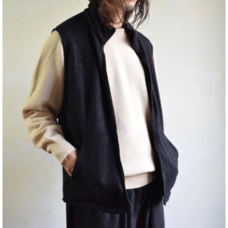 コモリ(COMOLI)のCOMOLI(コモリ) 20A/W シルクフリースベスト NAVYサイズ1(ベスト)