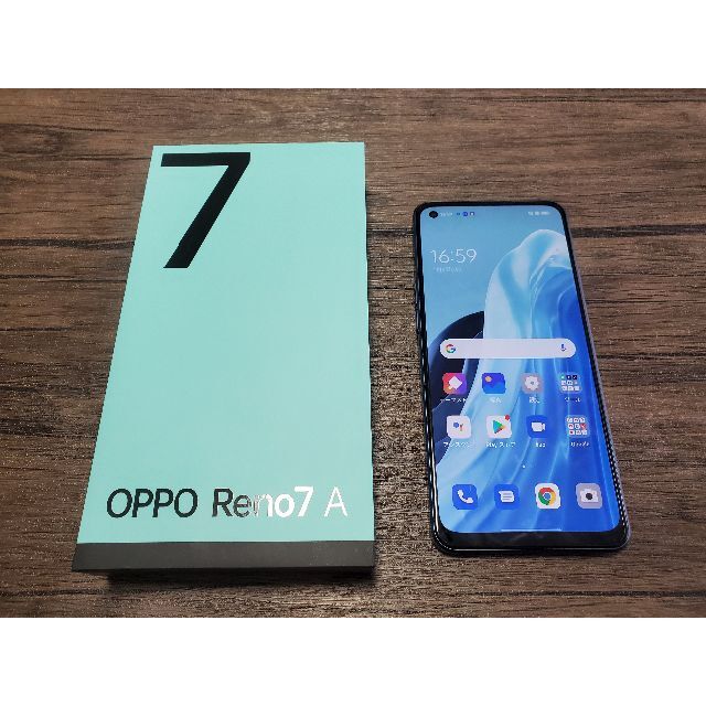 OPPO(オッポ)のOPPO Reno 7A (CPH2353) スターリーブラック スマホ/家電/カメラのスマートフォン/携帯電話(スマートフォン本体)の商品写真