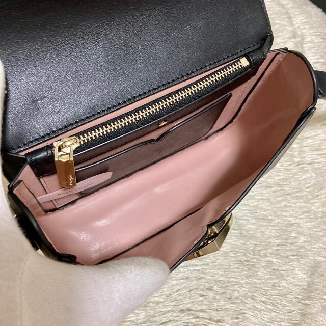 kate spade new york - 極美品 ケイトスペード ショルダーバッグ ニコラツイストロック スモール 黒の通販 by used