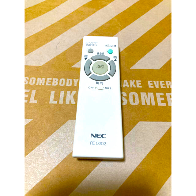 NEC(エヌイーシー)のシーリングライト専用リモコン　NEC インテリア/住まい/日用品のライト/照明/LED(天井照明)の商品写真