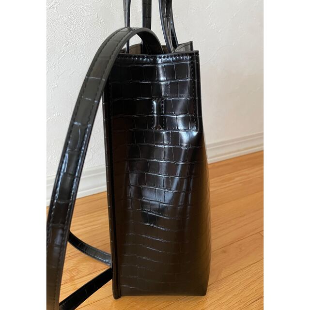 ROPE’(ロペ)の[けろぴ様 専用] ロペ マドモアゼル    クロコ型押しトートバッグ   レディースのバッグ(トートバッグ)の商品写真