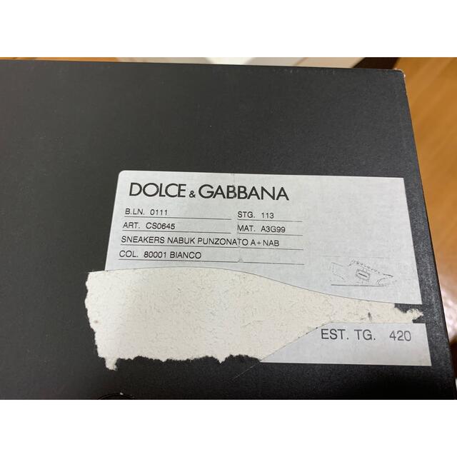 DOLCE&GABBANA(ドルチェアンドガッバーナ)の美品！ドルチェ&ガッバーナ メンズスニーカー メンズの靴/シューズ(スニーカー)の商品写真