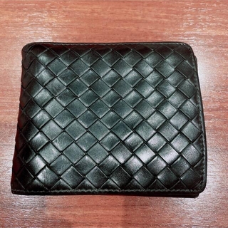 ボッテガ(Bottega Veneta) 折り財布(メンズ)（ブラック/黒色系）の通販 