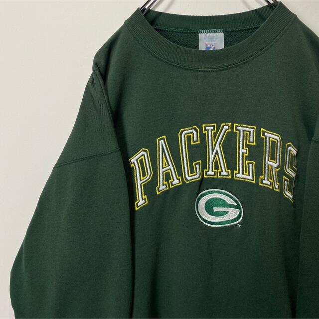 【激レア2XL☆90s】NFLグリーンベイパッカーズ 刺繍スウェットトレーナー