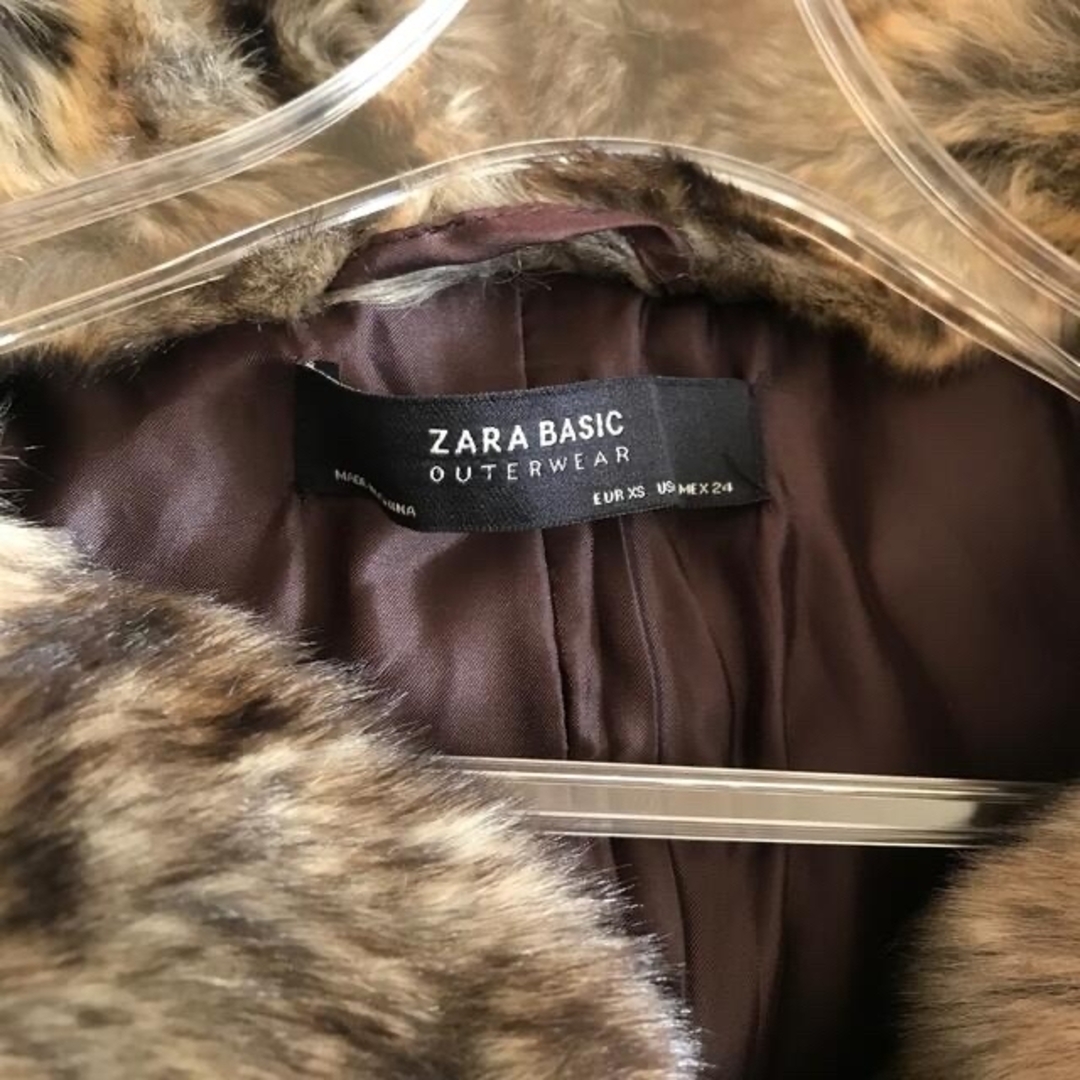 【ZARA】未使用フェイクファーコートフェイクファーブルゾン