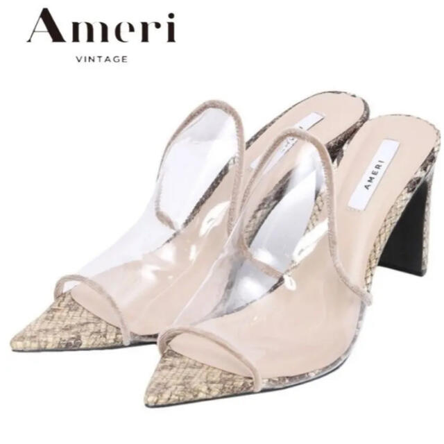 送料無料/プレゼント付♪ Ameri【未使用品】MEDI CLEAR WINDOW MULE