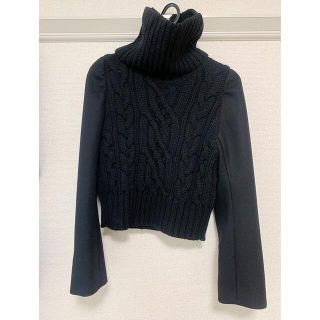 サカイ(sacai)の【新品】sacai 21AW melton×knit pullover(ニット/セーター)