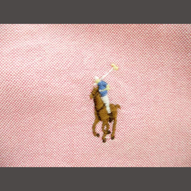 Ralph Lauren(ラルフローレン)のラルフローレン ボタンダウンシャツ SLIM FIT 刺繍ロゴ ピンク M メンズのトップス(シャツ)の商品写真