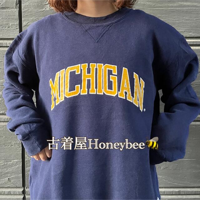 90s college Michigan トレーナー USA製