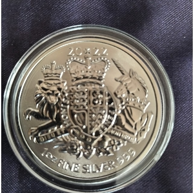 2022英国王室造幣局ロイヤルアームズ銀貨