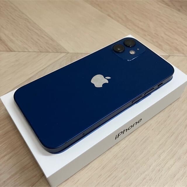 【美品】iPhone12mini 128g simフリー ブルー 青