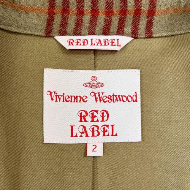 Vivienne Westwood(ヴィヴィアンウエストウッド)のVivienne Westwood RED LABEL チェックロングコート　M レディースのジャケット/アウター(ロングコート)の商品写真