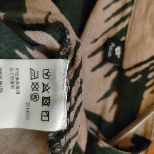 チャイハネ(チャイハネ)のamina ビッグシルエット スタンドカラー コットンリネン ロングシャツ メンズのトップス(シャツ)の商品写真