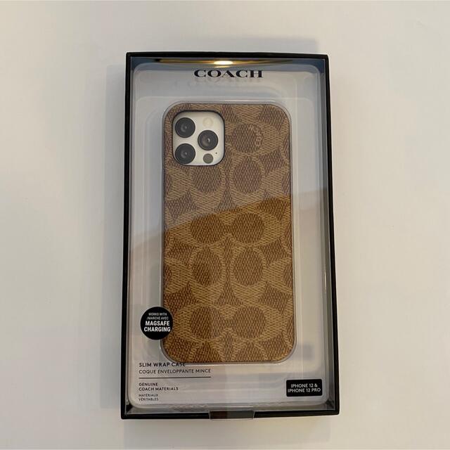 【新品】COACH コーチ シグネチャー iPhone12Proケース カーキ