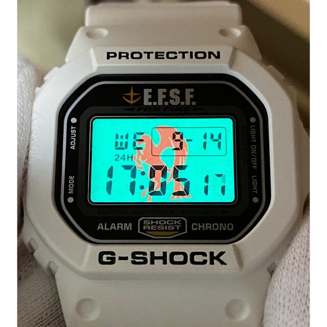 コラボ/G-SHOCK/ガンダム/限定/DW-5600/時計/箱付/スピード/白