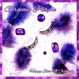 ❤人気★Gorgeous Purple★partyまつげ ゴージャス パープル(つけまつげ)