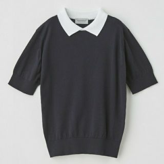 ジョンスメドレー(JOHN SMEDLEY)のJOHN SMEDLEY　襟付き　半袖　ニット(ニット/セーター)