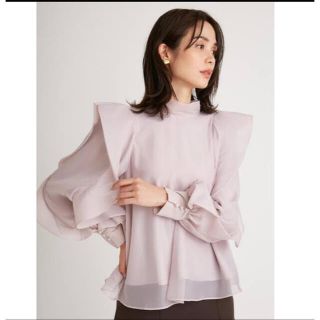 スナイデル(SNIDEL)の【美品】オーガンシースルーブラウス(シャツ/ブラウス(長袖/七分))