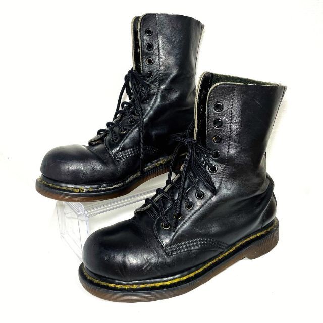 激レア DR. MARTENS イングランド スチールトゥ 10ホール　黒 6