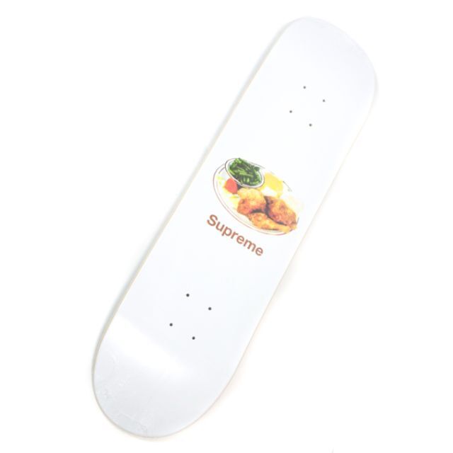 18SS Supreme Chicken Dinner Skateboard 白