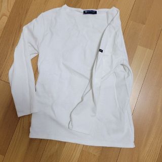 セントジェームス(SAINT JAMES)のセントジェームス　白長袖　SM　美品(カットソー(長袖/七分))