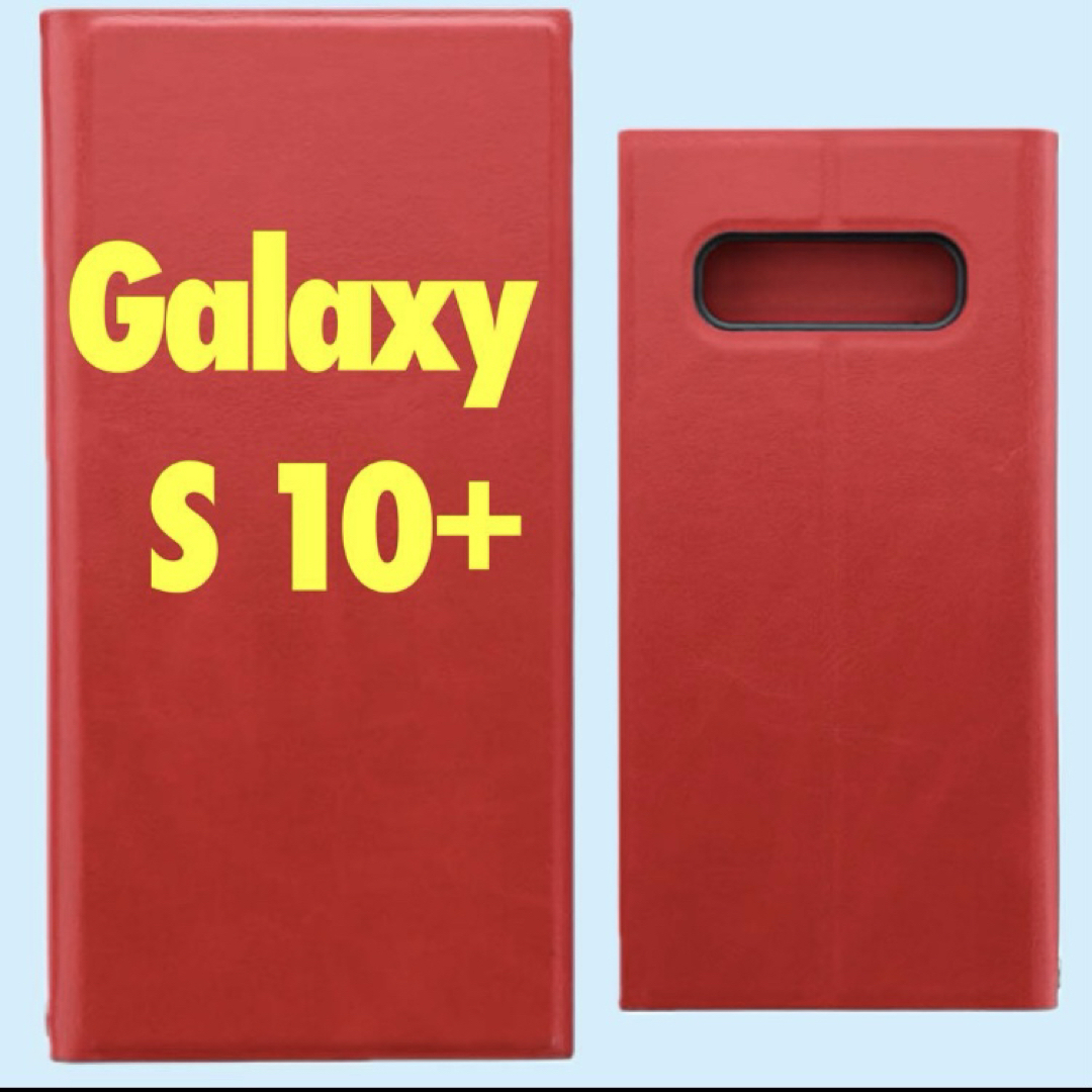 Galaxy(ギャラクシー)のGalaxy S10+ 赤 手帳型ケース PRIME LP-19SG2LPRD スマホ/家電/カメラのスマホアクセサリー(Androidケース)の商品写真