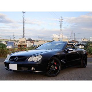 ベンツ　SL500カスタム　19AW マフラー　社外ナビ　整備記録簿多数　極上☆(車体)