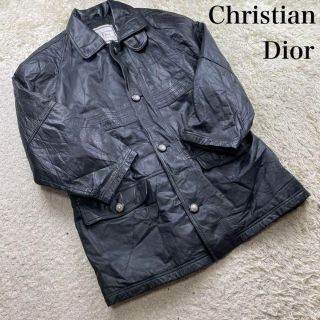 Christian Dior クリスチャンディオール 羊革 レザー ジャケット-