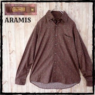 アラミス(Aramis)の美品 ARAMIS アラミス 総柄 シャツ M  日本製 ペイズリー柄(シャツ)