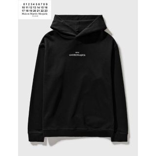 マルタンマルジェラ(Maison Martin Margiela)のMAISON MARGIELA アップサイドダウン ロゴフーディー(パーカー)