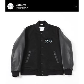 カラー(kolor)の2G Tokyo stadium jacket black Mサイズ(スタジャン)