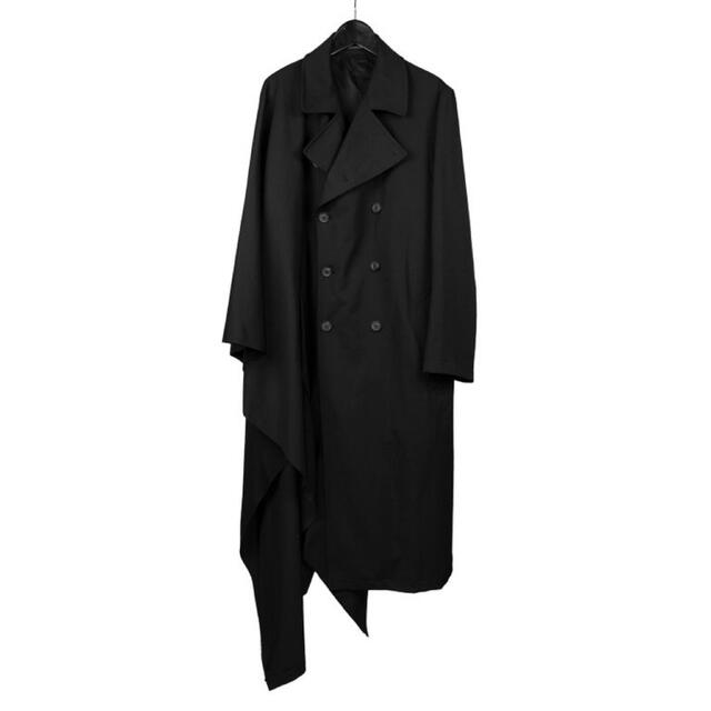 Yohji Yamamoto(ヨウジヤマモト)の新品　pour homme 右マントギャバWCT / HX-C15-100 メンズのジャケット/アウター(トレンチコート)の商品写真