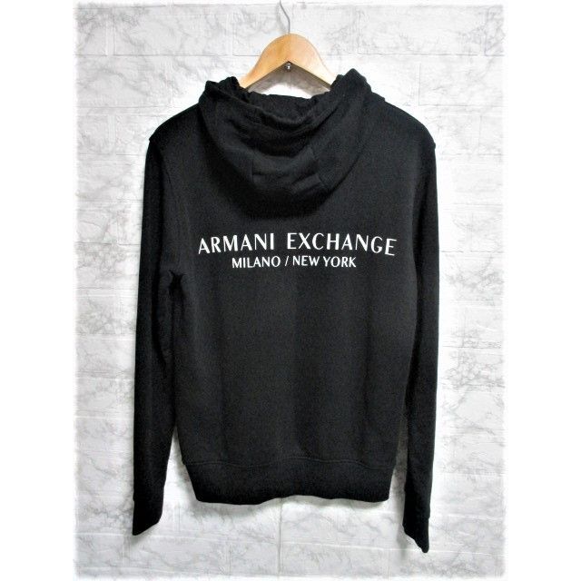 ARMANI EXCHANGE(アルマーニエクスチェンジ)の☆アルマーニ エクスチェンジ ロゴ プリント プルオーバー パーカー/メンズ/S メンズのトップス(パーカー)の商品写真