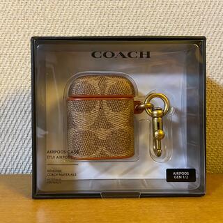コーチ(COACH)のcoach コーチ AirPodsケース 箱付き(ヘッドフォン/イヤフォン)