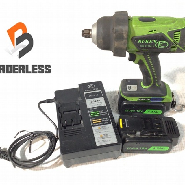 ☆中古品☆ KUKEN 空研 18V 充電インパクトレンチ KW-E190pro 差 ☆中古品☆ KUKEN 空研 18V 充電インパクトレンチ KW-E190pro 差
