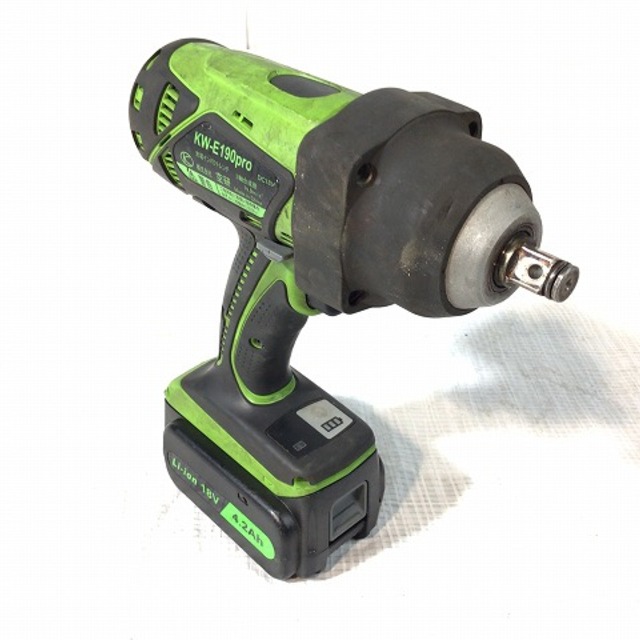 ☆中古品☆ KUKEN 空研 18V 充電インパクトレンチ KW-E190pro 差 ☆中古品☆ KUKEN 空研 18V 充電インパクトレンチ KW-E190pro 差