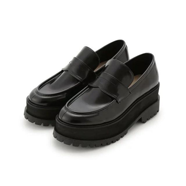 SNIDEL(スナイデル)のVibramローファー　ブラック　S レディースの靴/シューズ(ローファー/革靴)の商品写真