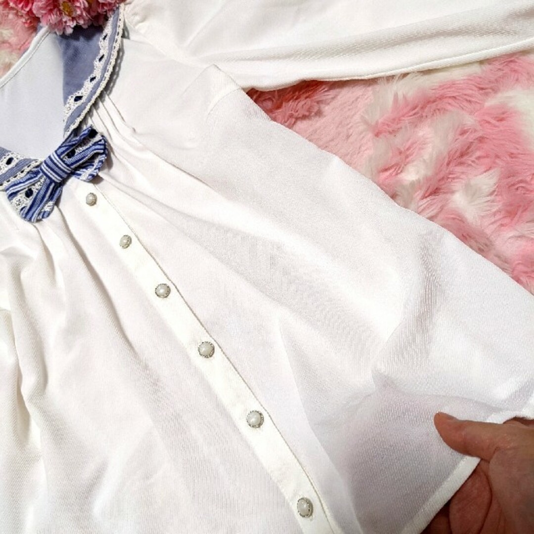 LIZ LISA(リズリサ)のSecret honey❤リズリサ❤夢展望❤白❤セーラー❤テーピング付き❤激カワ レディースのトップス(シャツ/ブラウス(長袖/七分))の商品写真