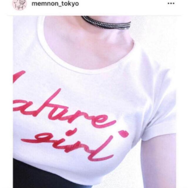 SNIDEL(スナイデル)のmemnon メムノン Tシャツ レッド💄 レディースのトップス(Tシャツ(半袖/袖なし))の商品写真