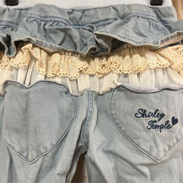 Shirley Temple(シャーリーテンプル)のお値下げしました！シャーリーテンプル  ハートレースポケットパンツ140 キッズ/ベビー/マタニティのキッズ服女の子用(90cm~)(パンツ/スパッツ)の商品写真